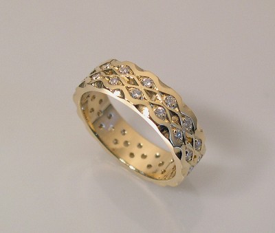 DIAMOND BAND - WOVEN PATTERN